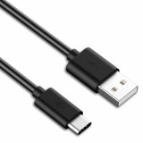 Cablu USB 2.0 tip A la tip C T-T 0.1m 3A Negru, KU31CF01BK, Oem