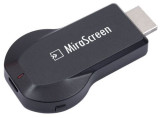 HDMI Streaming player MiraScreen Plus, Wireless Display Dongle, AirPlay, Miracast (Negru)
