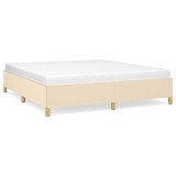 Cumpara ieftin Cadru de pat fara saltea, crem, 160x200 cm, textil