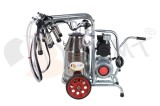 EMT. Aparat de muls vaci 2 posturi cu bidon din inox 40 litrii EMT 2+1S40