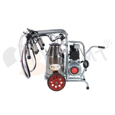 EMT. Aparat de muls vaci 2 posturi cu bidon din inox 30 litrii EMT 2+1S30