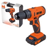 Evotools 676027 - Masina de gaurit si insurubat cu 2 acumulatori Li-Ion 14.4 V 1.3 Ah - Nm valiza plastic accesorii