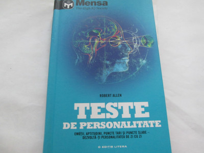 TESTE DE PERSONALITATE - ROBERT ALLEN foto