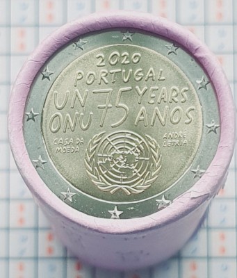 Portugalia 2 Euro 2020 UNC - 75th anniversary of United Nations - A032 foto