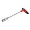 Surubelnita Tip T Tubulara 12mm, 270mm Lungime, Hexagonala, Crom Vanadiu, Maner Ergonomic Rosu/Negru