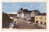 507 - BUZAU, Bratianu Ave. Romania - old postcard, CENSOR - used - 1918, Circulata, Printata