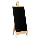 Tablă Decorativă cu șevalet, 18x40cm, Față-verso, Negru