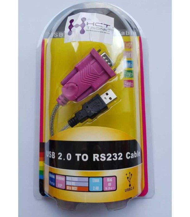 Cablu convertor USB la DB9 serial RS232 Windows Vista 7 10 1.5m