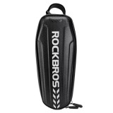 Cumpara ieftin Geanta pentru bicicleta, impermeabila, 1.5l, 24.5 x 10 x 8 cm, negru