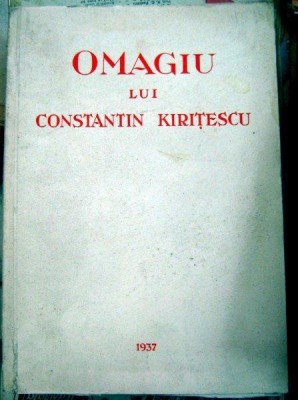 Omagiu lui Constantin Kiritiescu foto