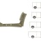 Prag Interior Ford Transit (V184/5) 05.2000-04.2006, partea Dreapta, cu 1/3 segment pasaj roata (aripa interior) si 1/3 stalp, Fata,Interior, prag di