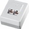 CAT6 priza internet 2xRJ45 DE SUPRAFATA ALBA. 241014 COM