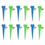 Set 12 picuratori, Plastic, Valva reglare debit, Albastru/Verde, Oem
