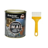 Vopsea email anticoroziva 3 in 1 visinie pentru metal 750g, direct pe rugina, pe baza de apa Breckner Germany