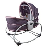 Balansoar Bebe 5in1 Reglabil cu Plasa Anti-Insecte, Leagan Muzical, Vibratii Liniștitoare, Husa Plus Detașabilă, 6L+, Max 11kg