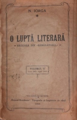 O LUPTA LITERARA foto