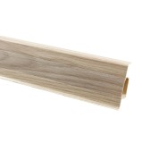 Plinta parchet PVC Vilo Esquero 605, canal cablu, platan vestic, 2500 x 66.6 x 21.9 mm