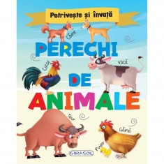 Carte pentru copii Potriveste si invata Perechi de animale Girasol, 2 ani+ foto