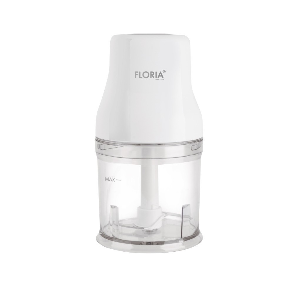 Tocator legume-fructe (chopper) FLORIA ZLN3042, putere 200W, capacitate vas  500 ml, cutit inox, alb | Okazii.ro