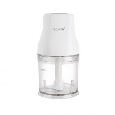 Tocator legume-fructe (chopper) FLORIA ZLN3042, putere 200W, capacitate vas 500 ml, cutit inox, alb