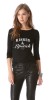 Bluza Kisses &amp; Lipstick - Negru - M, THEICONIC