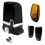 Kit Automatizare Poarta Culisanta MOTORLINE SLIDE800A, 800kg, 2 Telecomenzi, Fotocelule, Lampa Avertizare
