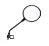 Oglinda bicicleta, montaj pe ghidon, filet 8mm, lungime brat 270mm, diametru 110... Cod:AWR1655