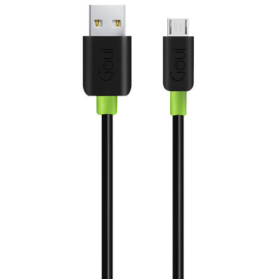 Cablu Date si Incarcare USB la MicroUSB Goui Classic, 1.5 m, Negru G-MC-01K foto