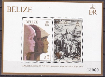 Belize 1980 pictura Durer MI bl.16 MNH foto