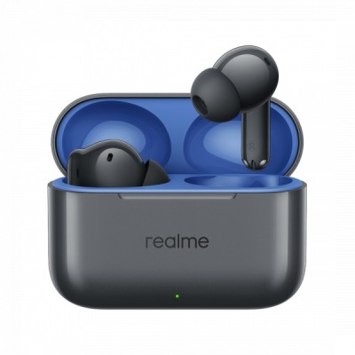Handsfree Bluetooth Realme Buds T200, TWS, ANC, MultiPoint, Gri foto