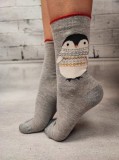 STK429-1822 Sosete medii din bumbac ultrasox model pinguin