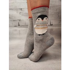 STK429-1822 Sosete medii din bumbac ultrasox model pinguin