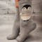 STK429-1822 Sosete medii din bumbac ultrasox model pinguin
