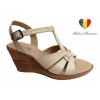 Sandale Dama Piele Naturala cu Platforma 7cm MVS, Marimi 35-41