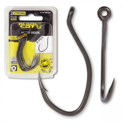 Carlig Black Cat No.6/0 Mega Hook DG Coating foto