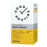 Daily D3+K2 Good Routine, 30 capsule moi, Secom