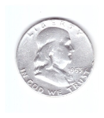 Moneda SUA 1/2 dollar/dolar 1953 D, stare buna, curata foto