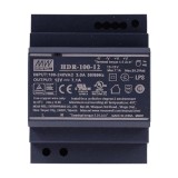 Sursa de alimentare in comutatie, 12V / 7.1A, sina DIN - MEAN WELL HDR-100-12 SafetyGuard Surveillance