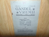 REVISTA GANDUL VREMII NR:9 NOIEMBRIE 1934