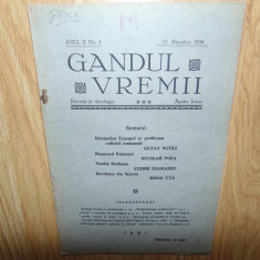 REVISTA GANDUL VREMII NR:9 NOIEMBRIE 1934