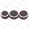Set 3 Butoane AC Clima Aluminiu VW Polo 9N 9N3 6R (2002-2014) Negru - Ornamente Bord Auto