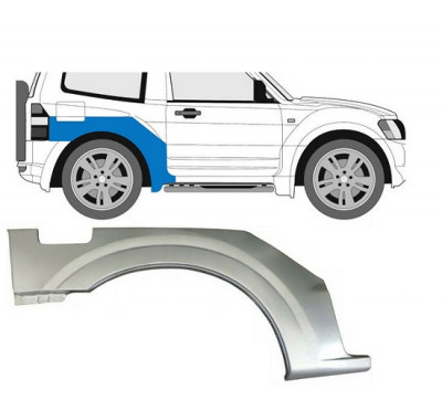 Segment reparatie aripa spate Mitsubishi Pajero (V60/V70), 01.2003-08.2006; Mitsubishi Pajero/Montero (V60/V70), 04.2000-12.2002, Spate, Dreapta, Aft foto