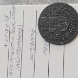 Germania 10 pfennig 1919 , mai raruta