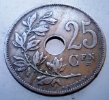 7.517 BELGIA 25 CENTIMES 1908 BELGIE, Europa, Cupru-Nichel