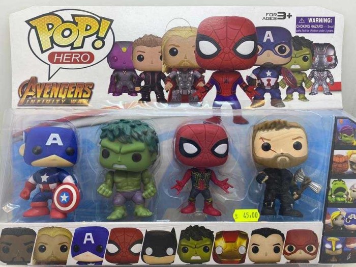 Set de 4 figurine pop - Hulk
