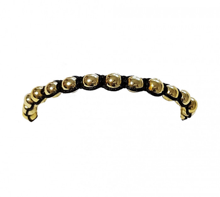 Bratara cu pietre naturale, Onix, Gold Sphere, A4B171
