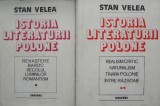 Istoria Literaturii Polone, Stan Velea, 2 Volume, Studii Literare - [Supracoperta Patata]