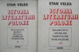 Istoria literaturii polone (2 volume) &ndash; Stan Velea (supracoperta patata)