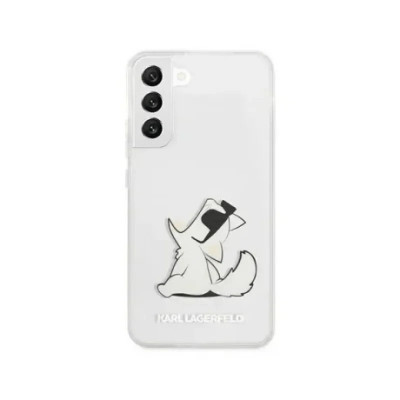 Husa Cover Karl Lagerfeld TPU Choupette Eat pentru Samsung Galaxy S22 Plus Clear foto