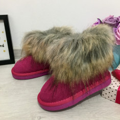 Cizme roz imblanite ugg cu blanita pt fete copii 29 cod 0687 foto